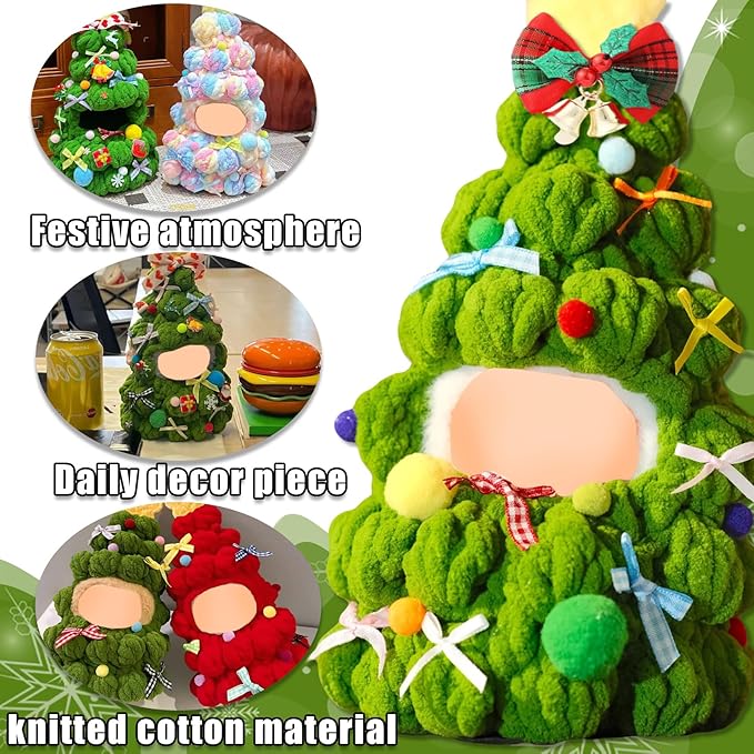 Designer Clothes for Dolls Accessories15cm /17cm Doll Clothing Set Replacement Pink Outfit 5Pcs Set (Green Christmas Tree Style)