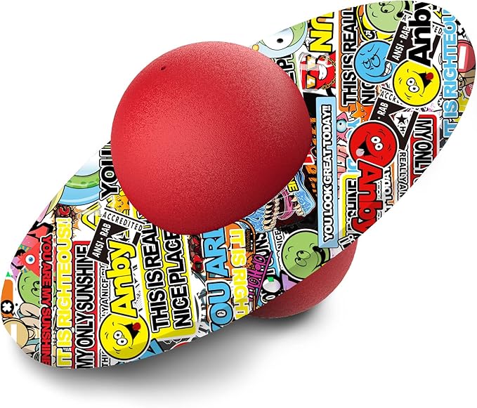 Pogo Ball for Kids & Adults Up to 200lb, Balance Coordination Trick Bounce Board Pop Ball Cool Fun Challenge Indoor Outdoor Toys Pogo Jumper Birthday Gifts for Boys Girls