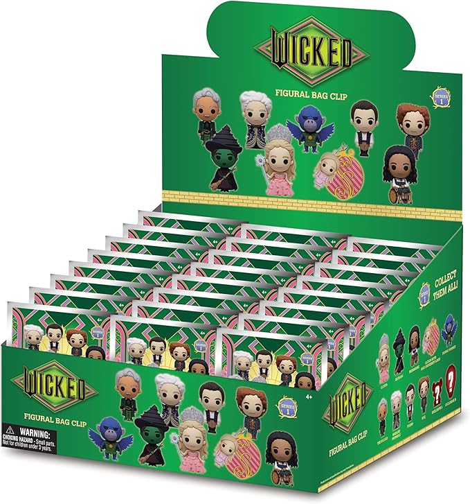 Wicked Series 1 – 5" Collectible Bag Clip – Blind Bag (ONE Random Figure) – Movie Musical Character Keychain/Backpack Accessory | Official Licensed Merchandise