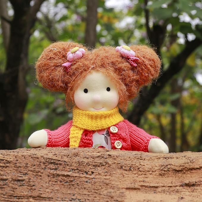 Waldorf Doll - Handmade Rag Doll Plush Toy for Kids - Personalized Collectors Item with Beautiful Present Box - Hrabinella 12"