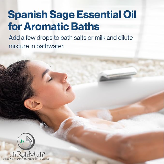 USDA Certified Organic Spanish Sage Essential Oil || Pure || Spain - 10 mL