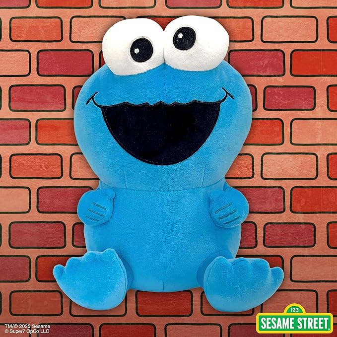 Super7 Sesame Street Super Duper Plush - Cookie Monster Plush Stuffed Animal