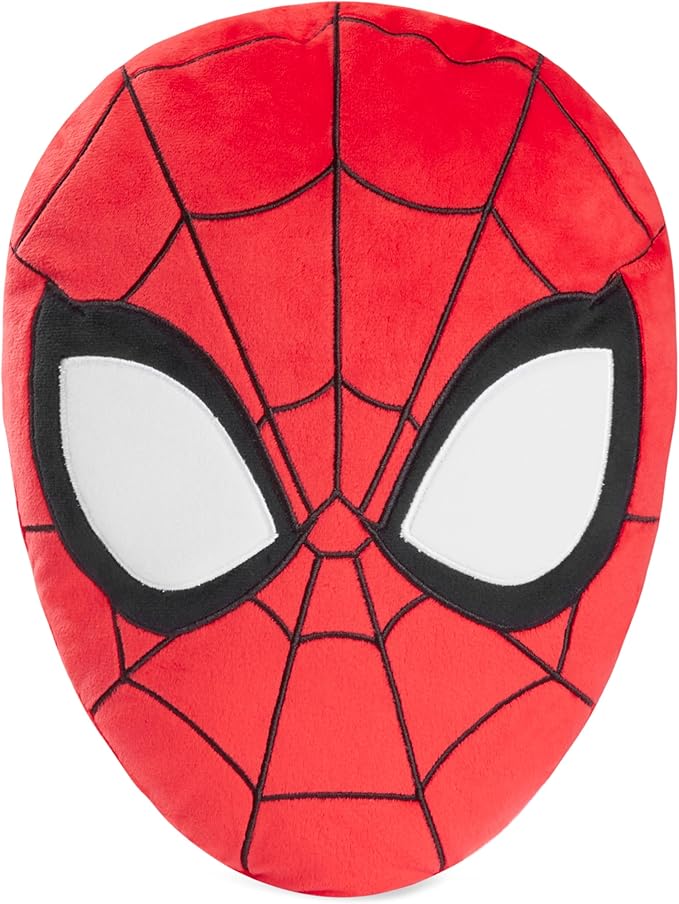 Disney Stitch 3D Plush Cushions for Bed Travel, Cute Cuddle Pillow Stuffed Character Pillow, Bedroom Accessories, Room Decor, Gifts for Kids (Red Spiderman, L13.38 x W9.84)