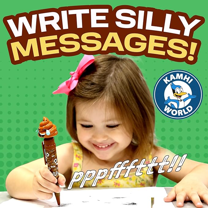 Farting Poop Pen with Multiple Funny Sounds - Perfect Halloween Games & Novelty Gift for Teens, Kids & Boys - Pen & Prank Toy for Halloween Parties, Games & Family Fun All Day (Santa)