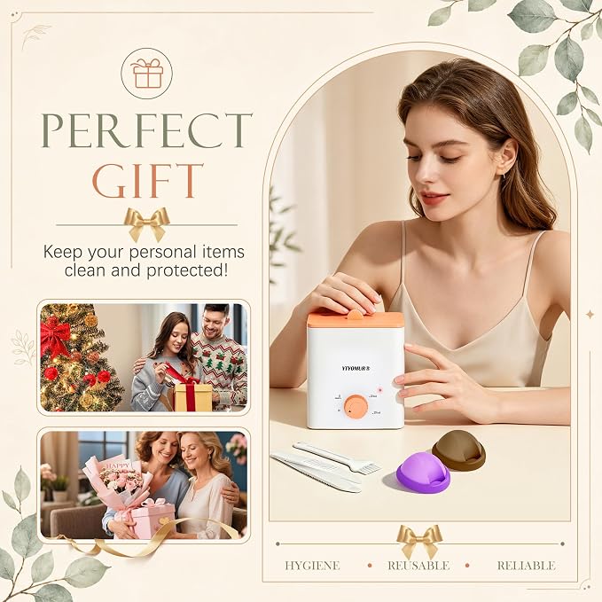 Menstrual Disc with Sterilizer- Menstrual Cup Sterilizer Steamer with 2 Soft & Reusable Period Disc, Menstrual Cups Period Cup Kit