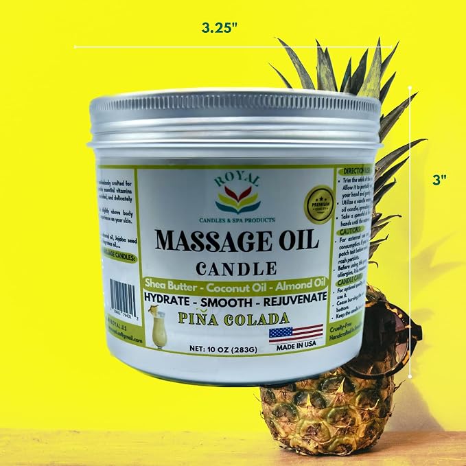 Massage Oil Candle (Pina Colada)
