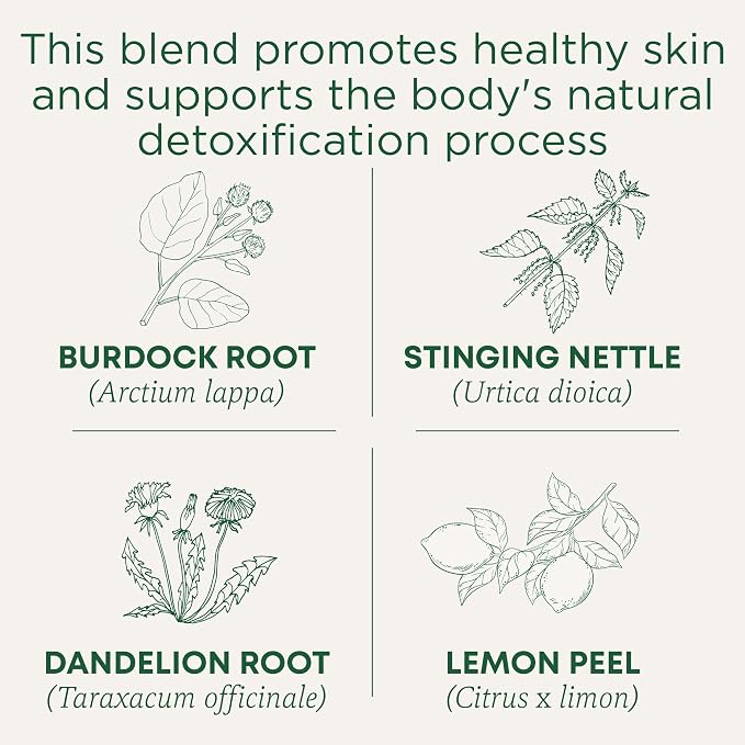 Traditional Medicinals Tea, Organic Everyday Detox Lemon, Supports Healthy Skin & Liver Function, Detox, 16 Tea Bags (Pack of 2)