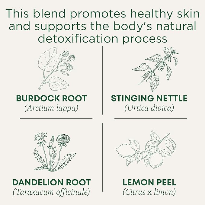 Traditional Medicinals Tea, Organic EveryDay Detox Lemon, Supports Healthy Skin & Liver Function, Detox, 16 Tea Bags