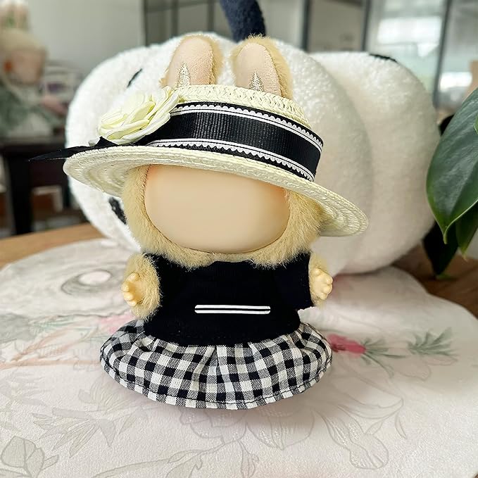 Clothes Fit for 17CM Doll, Fashion Doll Clothes Outfit Set Cute Theme Designer Toys Dress Accessories for Collector Fans Display (G Black Set)