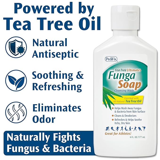 Pedifix FungaSoapLiquid with Tea Tree Oil, 6 oz.