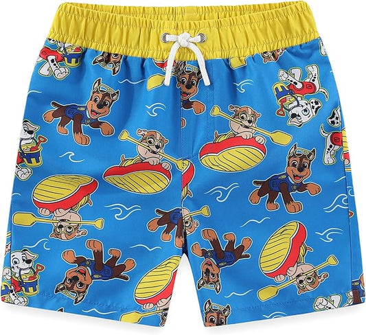 Paw Patrol Marshall Chase Rubble Boys UPF 50+ Swim Trunks Shorts Bathing Suit for Toddler and Big Kids
