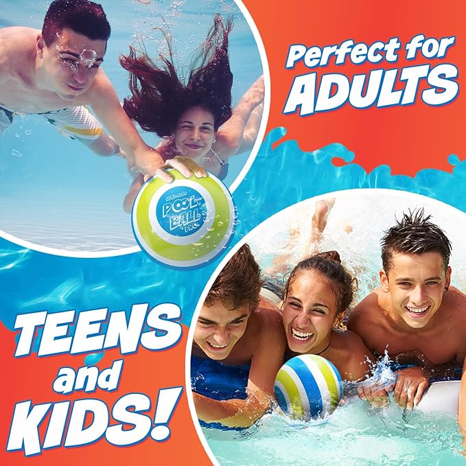 The Ultimate Pool Ball - Fill It with Water to Play Underwater Games - Outdoor Toys for Kids Ages 8-12 - Fun Easter Basket Stuffers for Boys & Gift Ideas for 6, 7, 9, 10 & 11 Year Old Girls & Teens