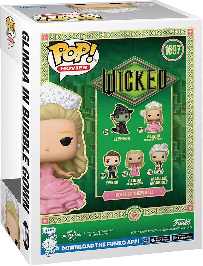 Funko POP Movies: Glinda in Bubble Gown - Wicked - Collectable Vinyl Figure - Gift Idea - Official Merchandise - for Kids & Adults - Movies Fans - Model Figure for Collectors and Display