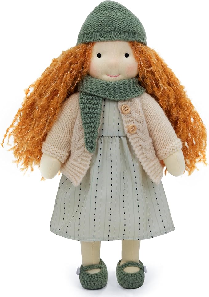 Waldorf Handmade Rag Doll - Personalized Collectors Plush for Kids Birthday Present With Beautiful Present Box-Cook 12"