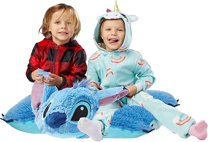 Pillow Pets Jumbo Stitch, Disney Stuffed Animal, Plush Toy
