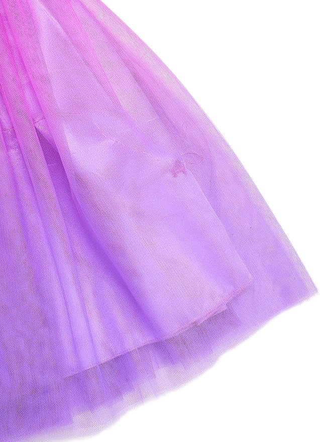 TYHTYM Princess Dress Up for Girls Costume Cosplay Fancy Toddler Halloween Birthday Party Kids