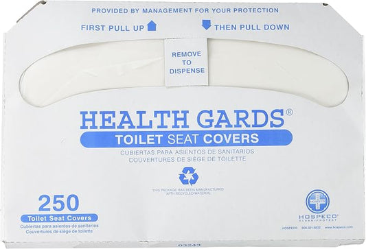 Health Gards Toilet Seat Covers - 250 Covers per Box