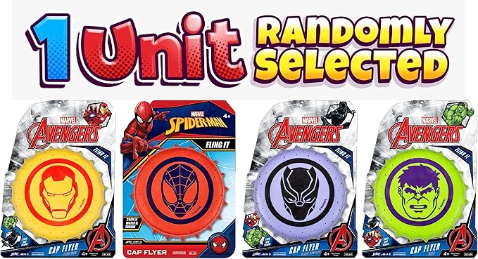 JA-RU Marvel Avengers & Spiderman Water Frisbee Soaker (1 Frisbee Assorted) Rubber Disc Water Toys for Kids & Adult. Outdoor Pool & Beach Ball Games. Cool Summer Toy. Stocking Stuffers. 6814-1