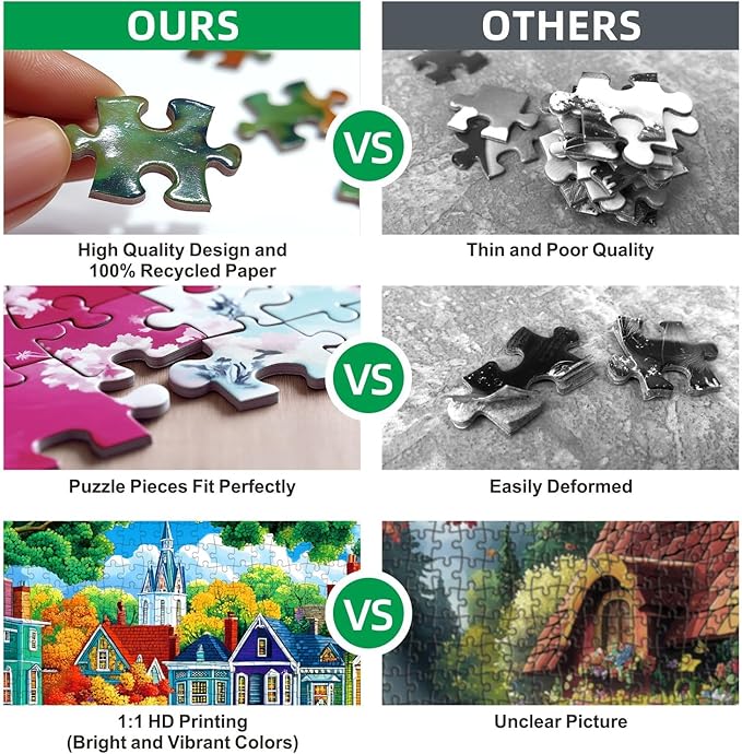 1000 Piece Farm Animals Jigsaw Puzzle - Classic Barnyard Scene, Challenging Adult Puzzle for Game Nights 27.5x19.7 Inch