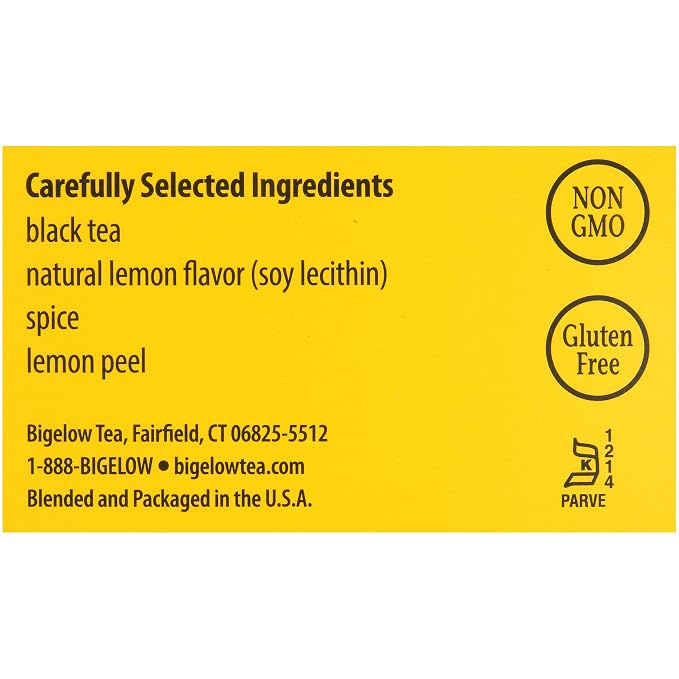 Bigelow Lemon Lift Black Tea Bags 28-Count Boxes (Pack of 6) Lemon Flavored Black Tea Naturally & Artificially Flavored