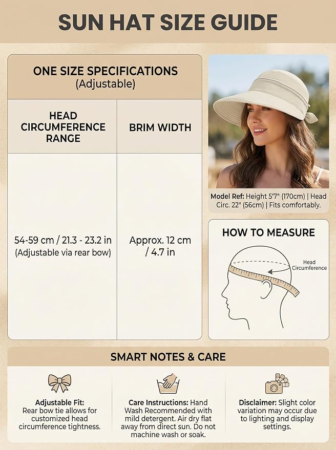 2-in-1 Women’s Sun Visor Sun Hat Zipper Off Ponytail Friendly, Lightweight Quick Dry, Summer UV Protection
