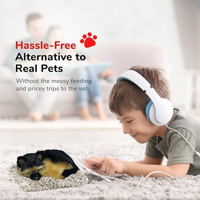 Minis Baby German Shepherd, Realistic, Life-Like Stuffed Interactive Plush Toy, Electronic Pets, Companion Pet Puppy with 100% Handcrafted Synthetic Fur