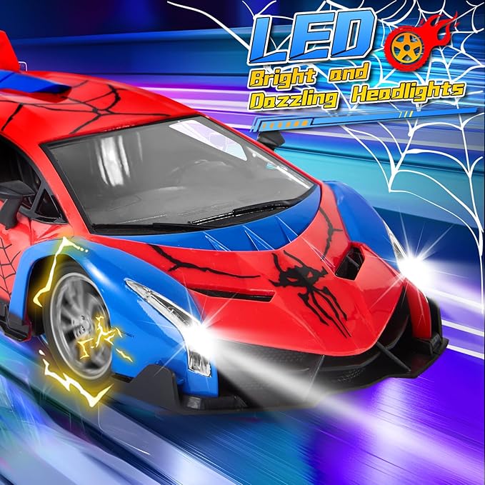 Sunhorse Toys for 3 Year Old Boys - Gifts for 3 4 5 6 7 8 12 Year Old Boys Birthday, Cars Toys - Remote Control Car with Lights & Controller, Hobby Racing/Race Vehicle for Kids Ages 4-8 5-7 Toddlers