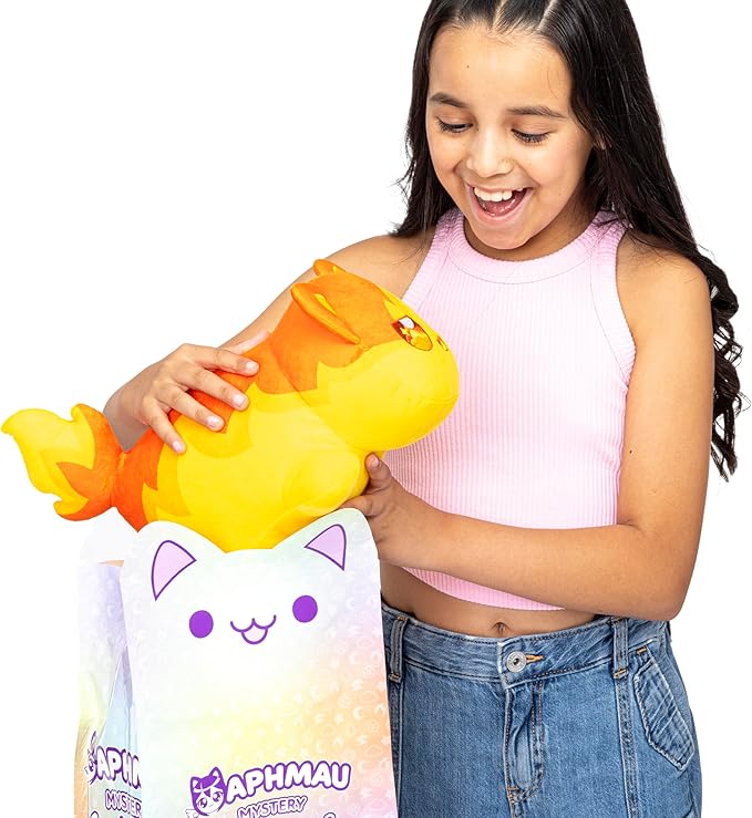 Aphmau MeeMeows 11” Classic Mystery Plush, Elemental, YouTube Minecraft Gaming Channel, Plush Mystery Box, Blind Box, 1 of 8 Possible Elemental MeeMeows, Official Merch