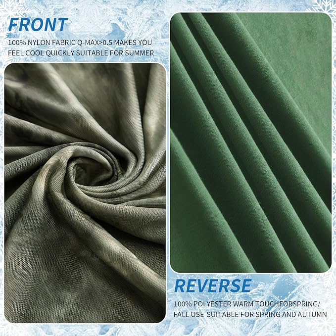Guohaoi Cooling Blanket for Hot Sleepers and Night Sweats 90"x90" Queen | Arc-Chill Q-Max >0.5 Cool Fiber,100% Oeko-Tex Certified Lightweight Summer Blanket for Travel/Outdoor Ultra Cold Breathable