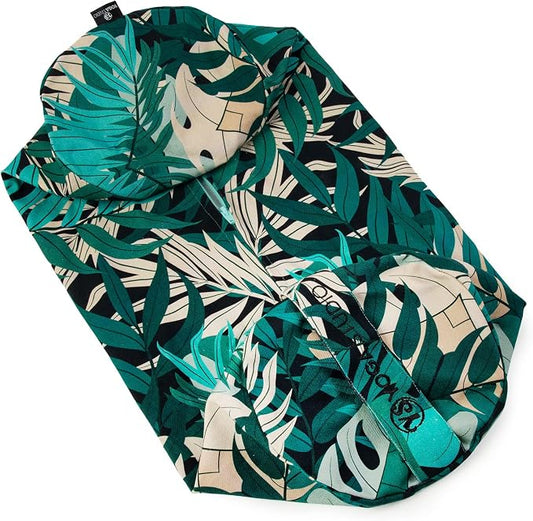 Yoga Studio Spare Organic Cotton Bolster Covers With Handle And Zipper (Green Jungle)