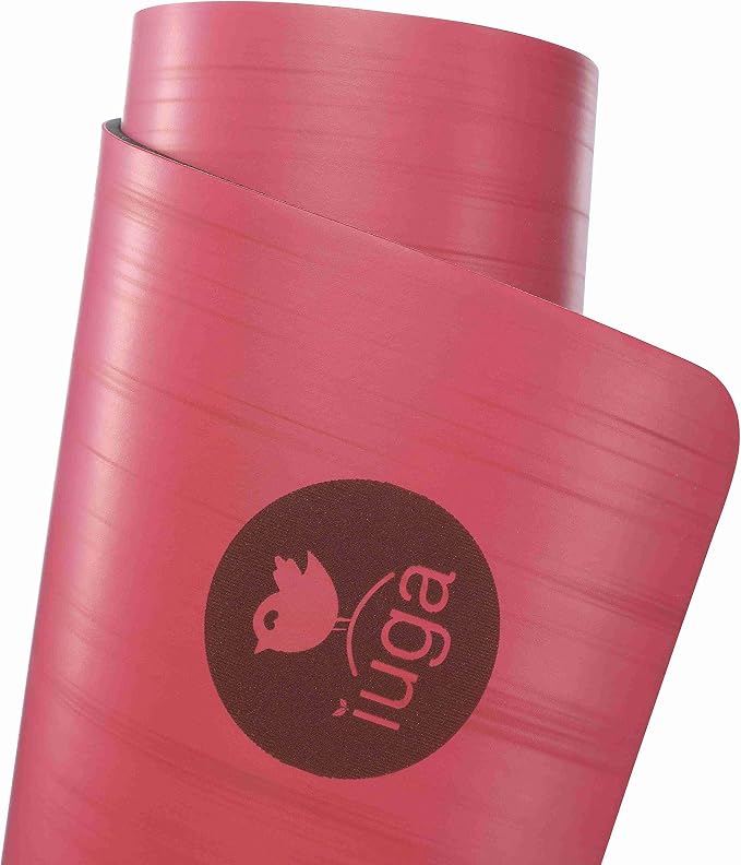 IUGA Pro Yoga Mat Non Slip Pilates Mat Anti-tear Eco Friendly Hot Yoga Mat with SGS Certified Material Free Carrying Strap Included