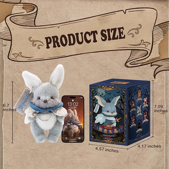 CALEMBOU Plush Blind Box Figures, Kawaii Endless Forest Series Handmade Stuffed Animals Mystery Box Toys, Cute Anime Plushies Collectible Birthday Gifts for Girls
