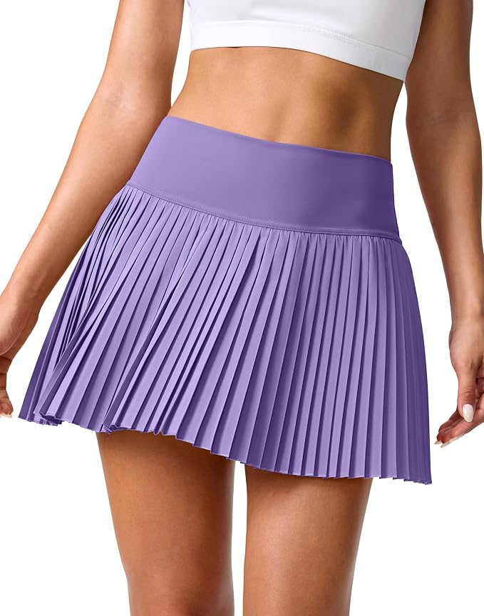Pleated Tennis Skirt for Women with Pockets Shorts Women's High Waisted Lightweight Athletic Golf Skorts Skirts