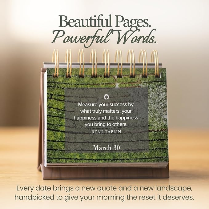 MESMOS 366 Mindfulness Daily Flip Calendar, Undated Perpetual Calendar, Desk Decor for Men & Women, Inspirational Gifts, Self Care Quotes, Office Desk Accessories, Stress Anxiety Relief Items