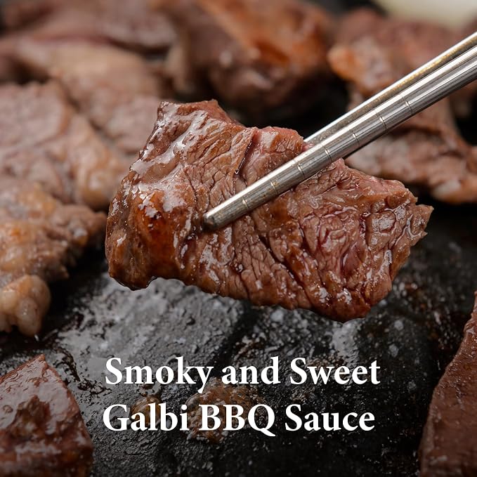 Wang Galbi Marinade, Korean BBQ Sauce for Beef Short Ribs | Sweet & Smoky Kalbi Marinade, Authentic Korean Rib Sauce, Made in Korea, No MSG, 16.93 oz Bottle