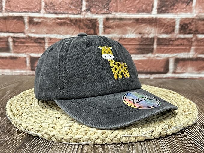 Embroidered Animal Baseball Hats for Boy and Girl