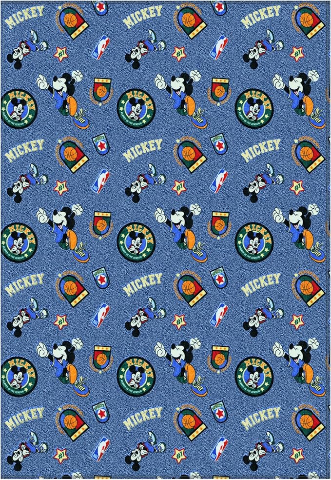 Northwest Disney Mickey Mouse Plush Throw Blanket, Oversized 62" x 90" Silk Touch Soft Fleece Blanket for Kids & Adults, Officially Licensed