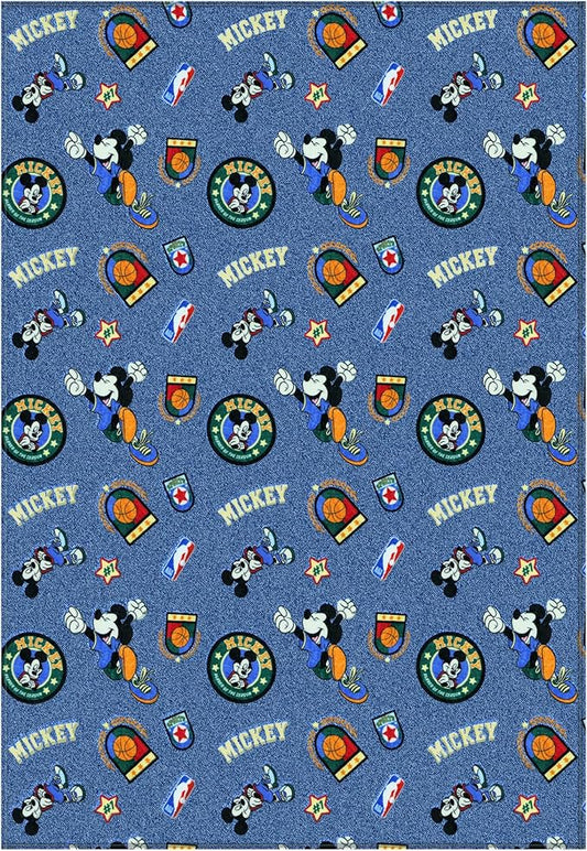 Northwest Disney Mickey Mouse Plush Throw Blanket, Oversized 62" x 90" Silk Touch Soft Fleece Blanket for Kids & Adults, Officially Licensed