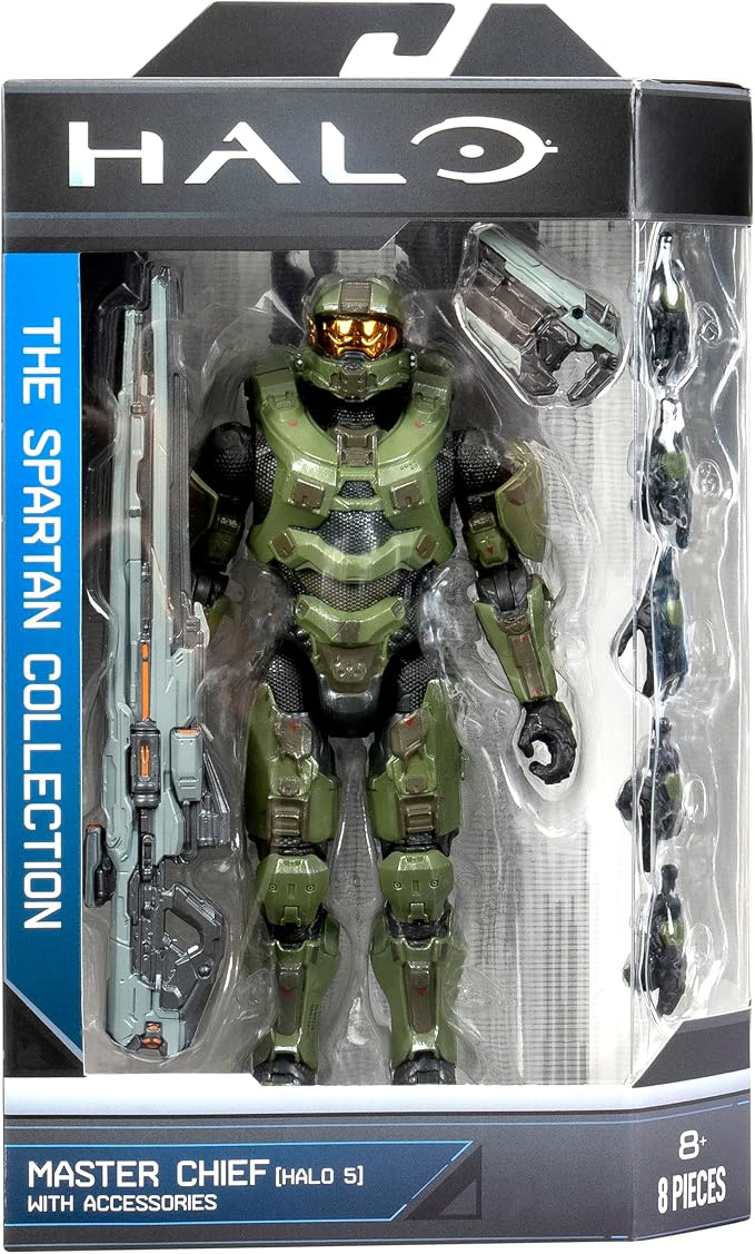 HALO Master Chief 5-6-Inch Articulated Figure with Weapon and Hand Accessories