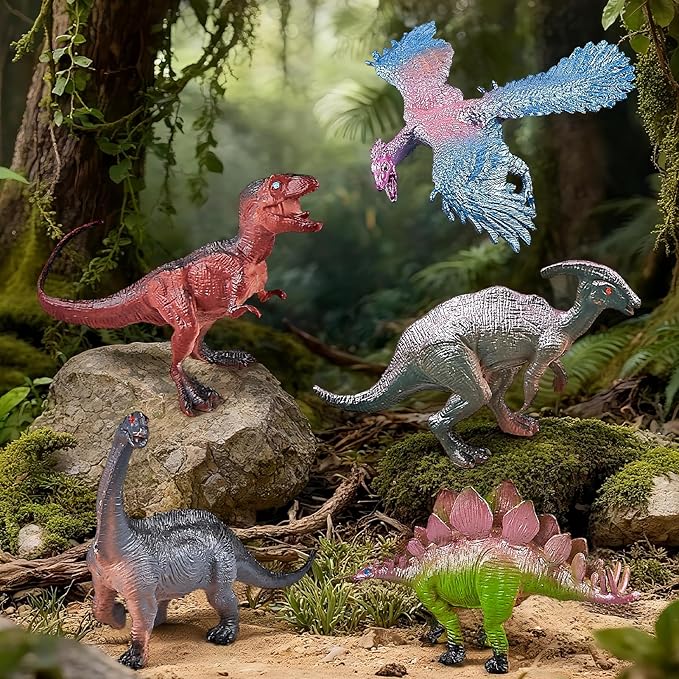Dinosaur Toys for Kids Boys 3-5, 50 PCS Dinosaurs Toys Include ejection Dino, Press To Go Car and Realistic Dino, Dinosaur Toys Gifts For 3 4 5 Year Old Boys, Ideas 3 4 5 Year Old Birthday Gifts Boy