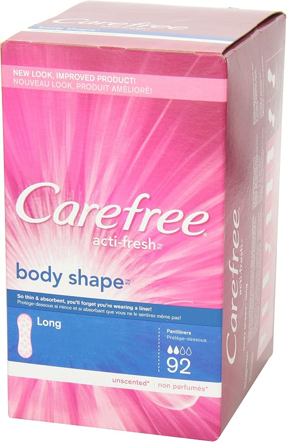 Carefree Carefree Body Shape Long Unscented,92-Count