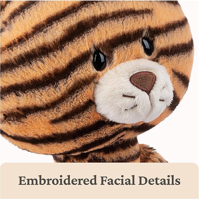 GUND Take-Along Friends, Effe Tiger Plush Stuffed Animal for Ages 1 and Up, Orange/Black, 15"