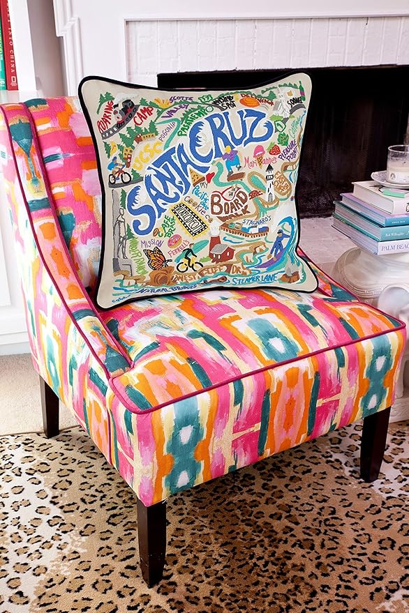 Catstudio Santa Cruz Embroidered Decorative Throw Pillow