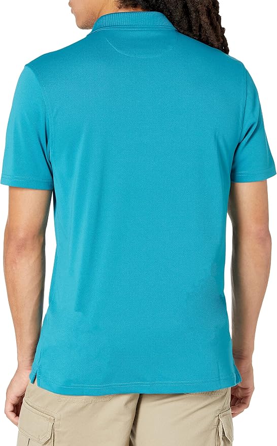 Amazon Essentials Men's Moisture Wicking Golf Polo Shirt, Short Sleeve, Slim-Fit, Quick-Dry, Active Wear