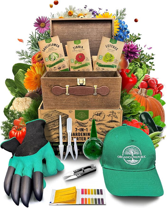 75 Medicinal & Tea Herb Seeds Variety Pack, Garden Seed Starter Kit - Over 47,380 Non-GMO Heirloom Seeds for Planting Herbs and Vegetables, Seed Box with Gardening Supplies, Gardening Gifts
