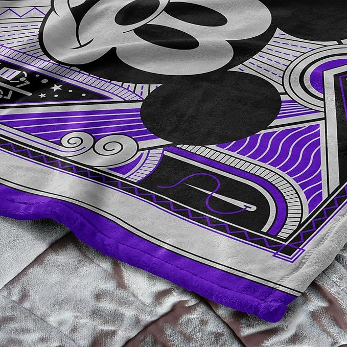 Northwest Disney 100 Silk Touch Throw Blanket, 60" x 80", Art Deco Mickey