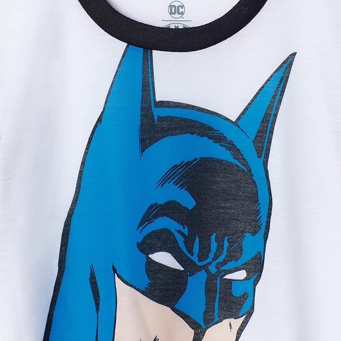 BATMAN Boys Pajamas for Kids | 4 Piece Sleepwear Sets for Boys Pajama Bottoms and Sleep Shirts for Big Boy and Toddlers