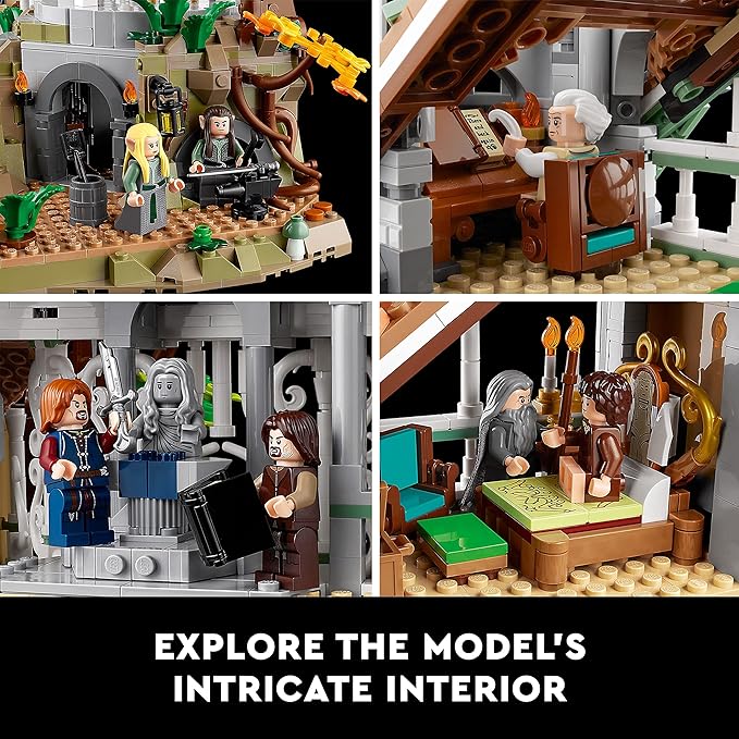 LEGO Icons The Lord of The Rings: Rivendell Building Set for Adults, Ages 18+ - LOTR Bedroom or Home Decor - Gift for Men & Women - 10316
