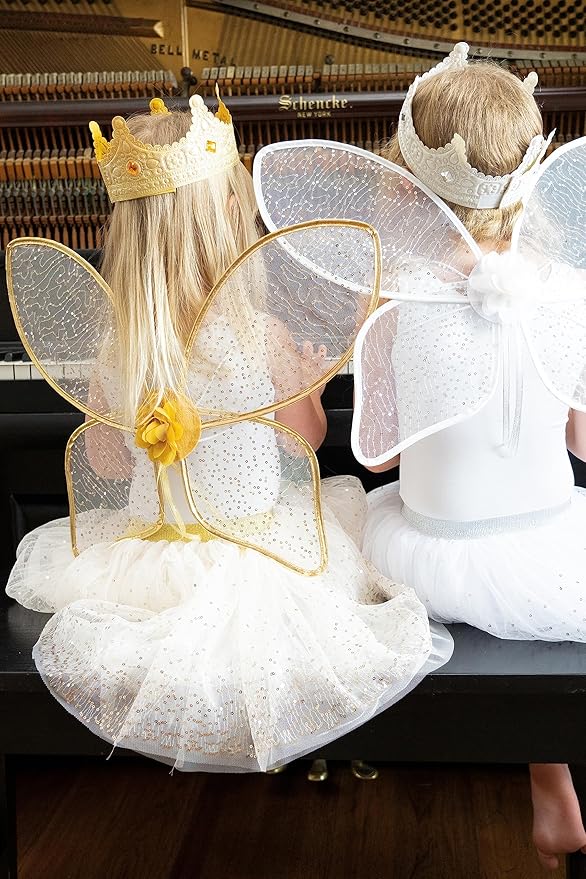 Little Adventures Shimmer Tutu Costume Dress Up - Machine Washable Girl Pretend Play and Party Outfit for Ages 3-8