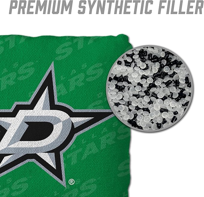 YouTheFan Officially-Licensed NHL Set of 4 Cornhole Bags - All Weather Regulation 6” x 6” Size - 16oz Weight - Designed in USA